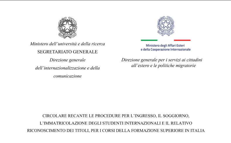 Circolare Étudiants Internationaux 2026–2028 de Nouveaux Changements